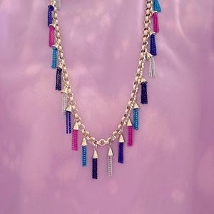 *VINTAGE* Kendra Scott Multi Color Finley Necklace NWOT - Gold